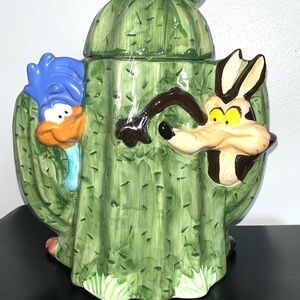 Vintage Retro 1993 Rare Looney Toons Road Runner Warner Bros Cookie Jar